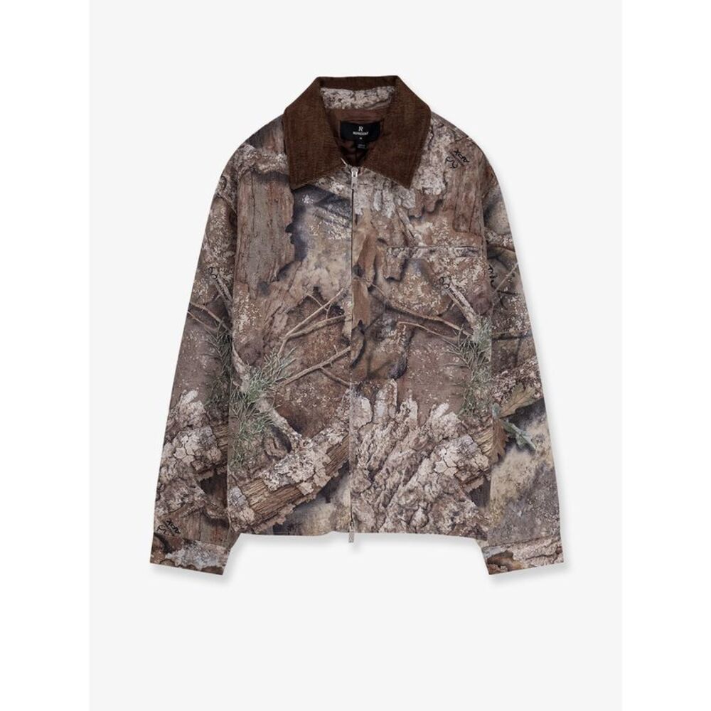 Represent Men Cotton Jacket With Real Tree Print